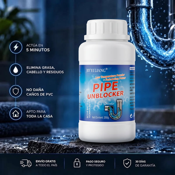 Pipe Unblocker - Polvo destapacaño